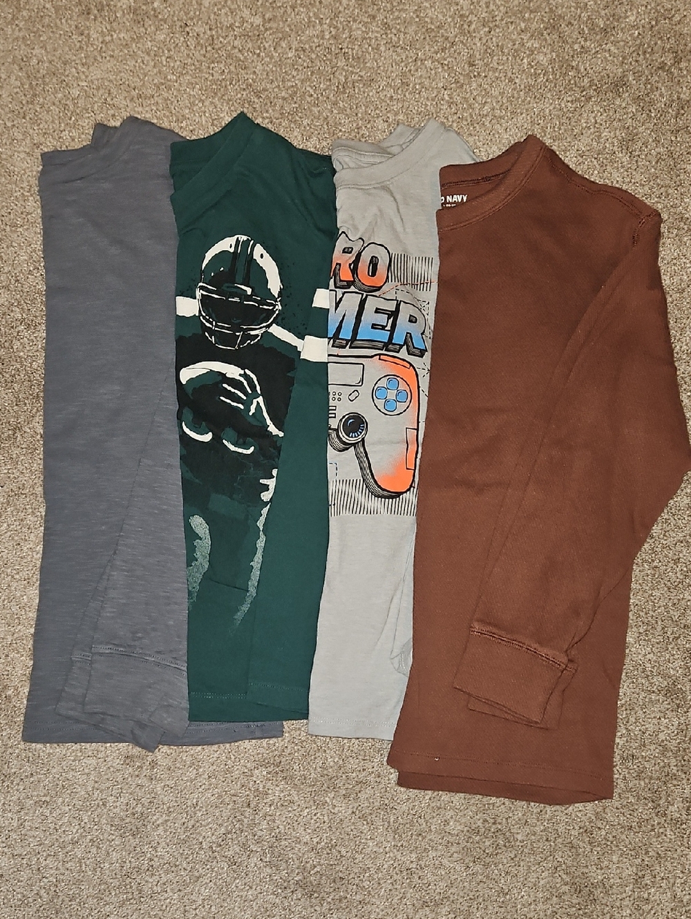 Old Navy Boys Long Sleeve Tee - Brown